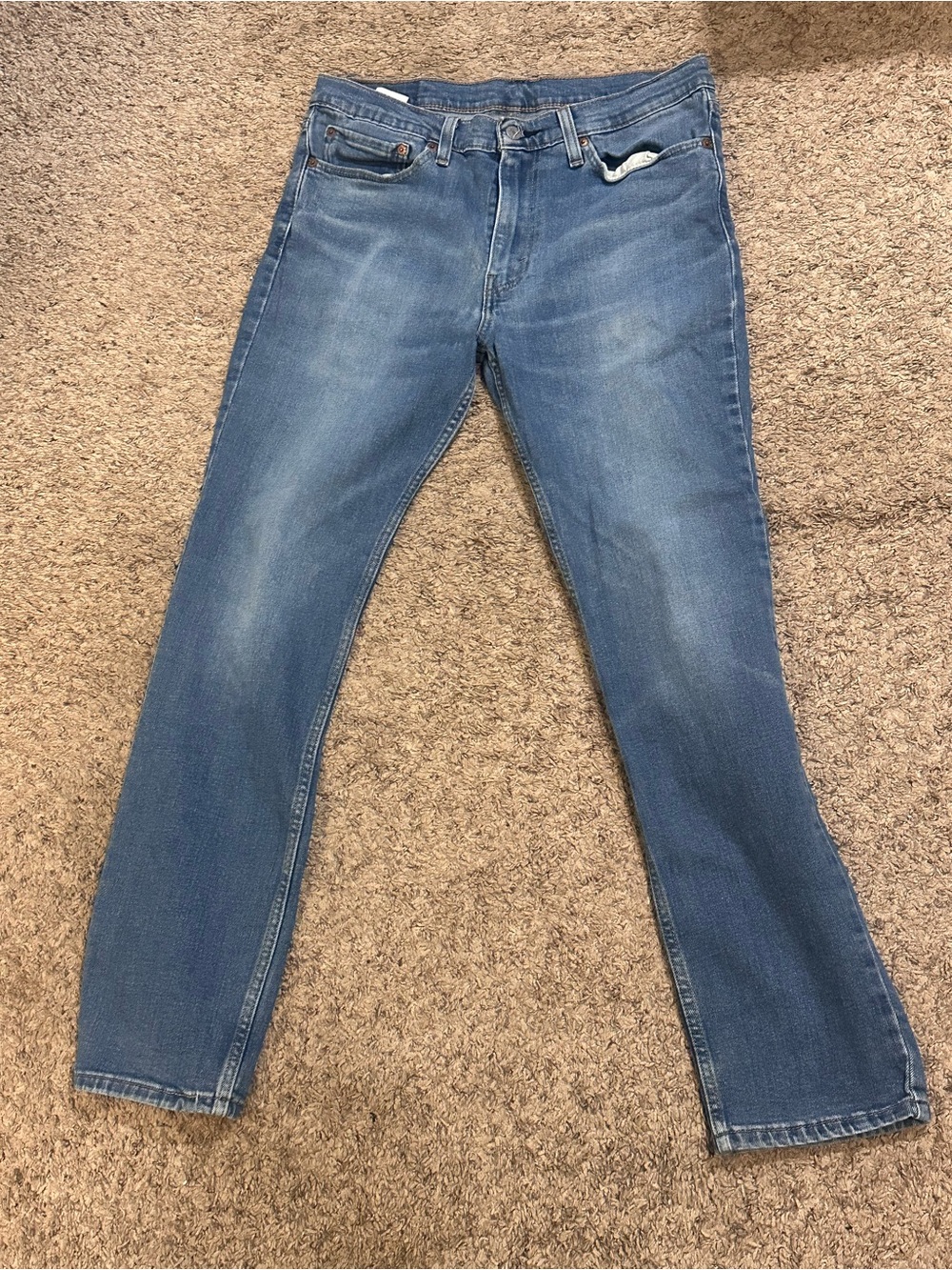 Women's Straight Leg Blue Denim Jeans